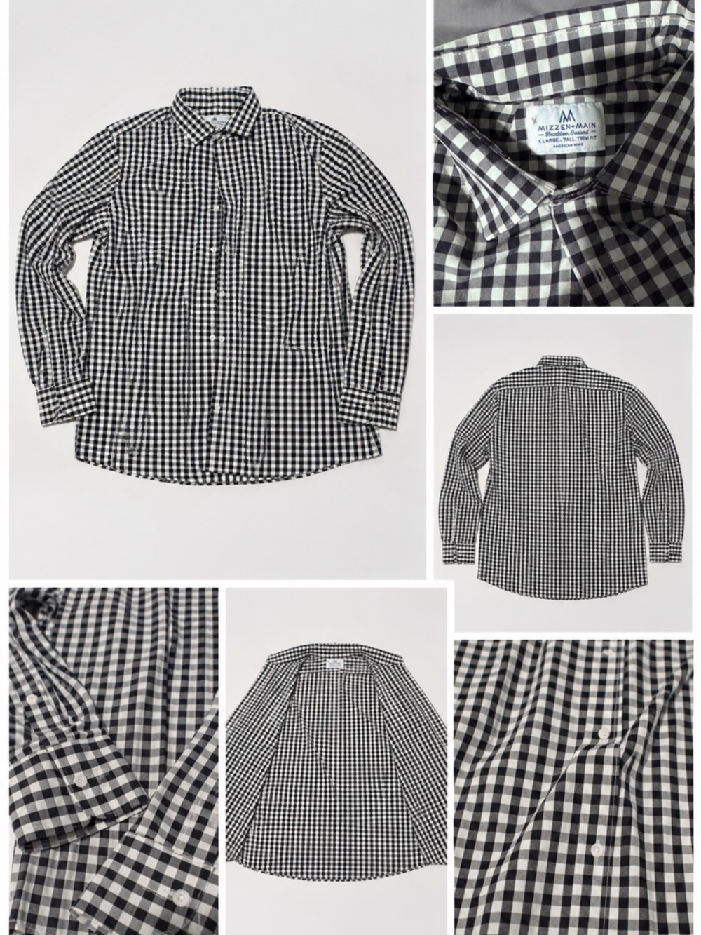 Mizzen+Main Men’s Button Down XL Tall Trim Fit EUC